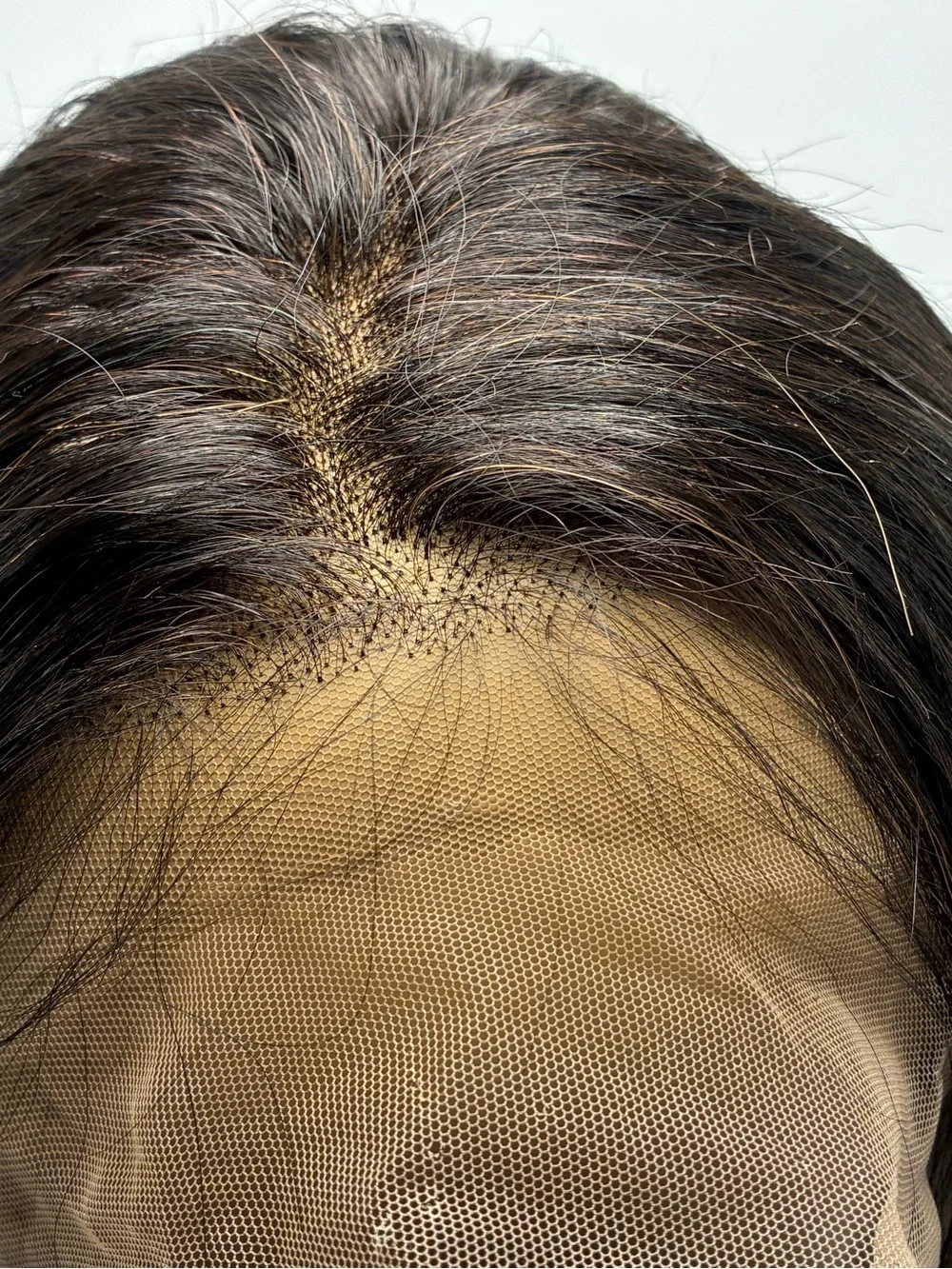 Natural Black Long Wavy Women’s Hairpiece.  Human Hair.  22”